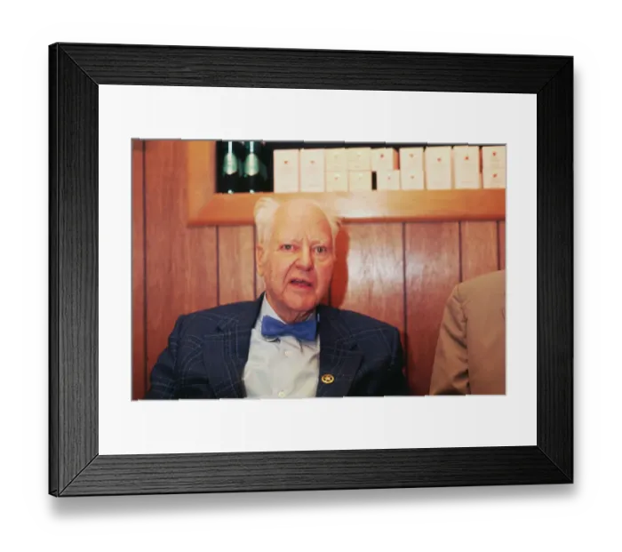Framed Print : Oil Mogul H. L. Hunt Wearing Bow Tie Framed Print : Oil Mogul H. L. Hunt Wearing Bow Tie