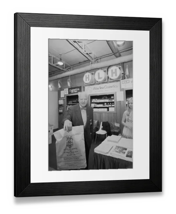 Framed Print : H.L. Hunt Holding Bag Framed Print : H.L. Hunt Holding Bag