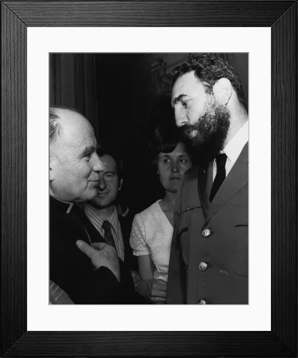 Framed Print : Chilean Cardinal Raul Silva Hernandez and Fidel Castro Framed Print : Chilean Cardinal Raul Silva Hernandez and Fidel Castro