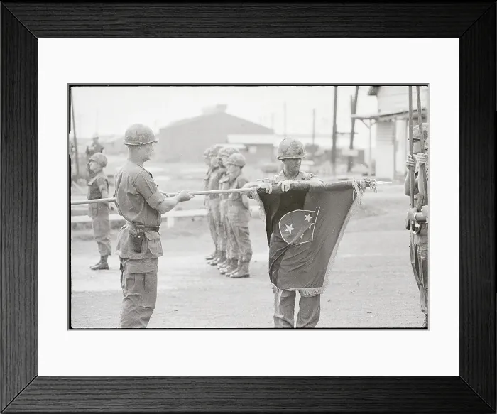 Framed Print : Soldiers Participating in Flag Ceremony Framed Print : Soldiers Participating in Flag Ceremony