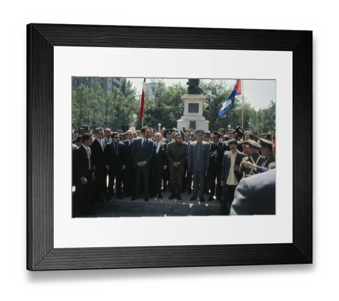 Framed Print : Fidel Castro Being Welcomed in Chile Framed Print : Fidel Castro Being Welcomed in Chile