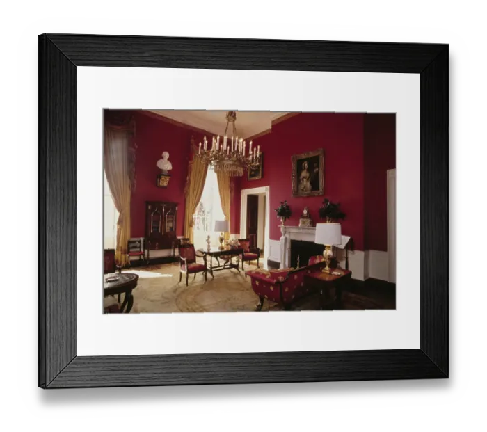 Framed Print : Red Room, White House, Washington, D.C Framed Print : Red Room, White House, Washington, D.C