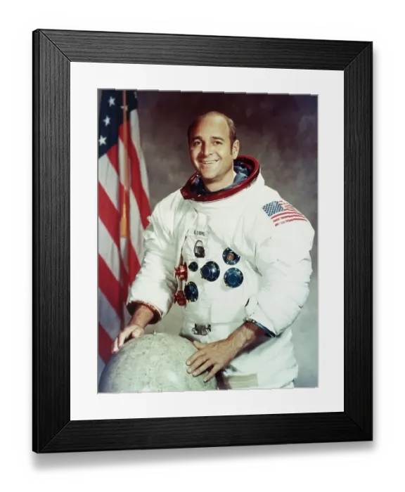 Framed Print : Portrait of Ronald E. Evans