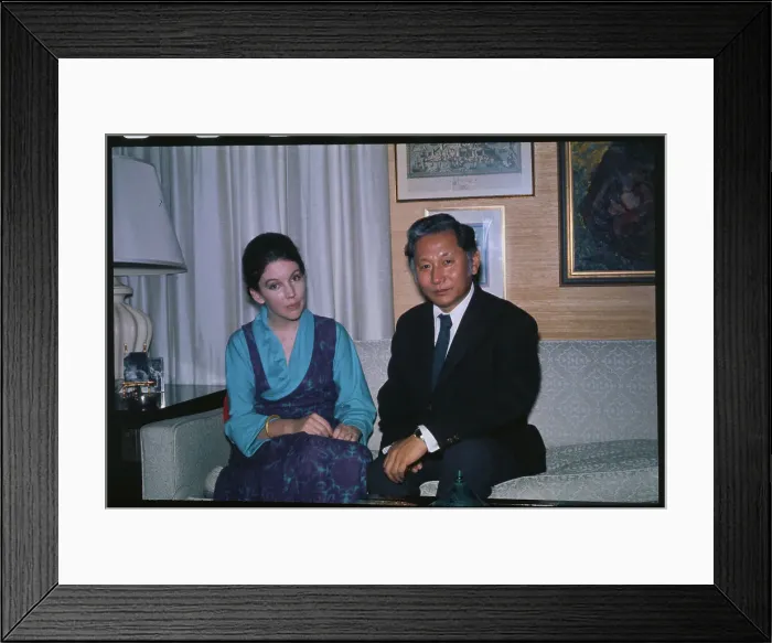 Framed Print : King and Queen of Sikkim Reclining on Couch Framed Print : King and Queen of Sikkim Reclining on Couch