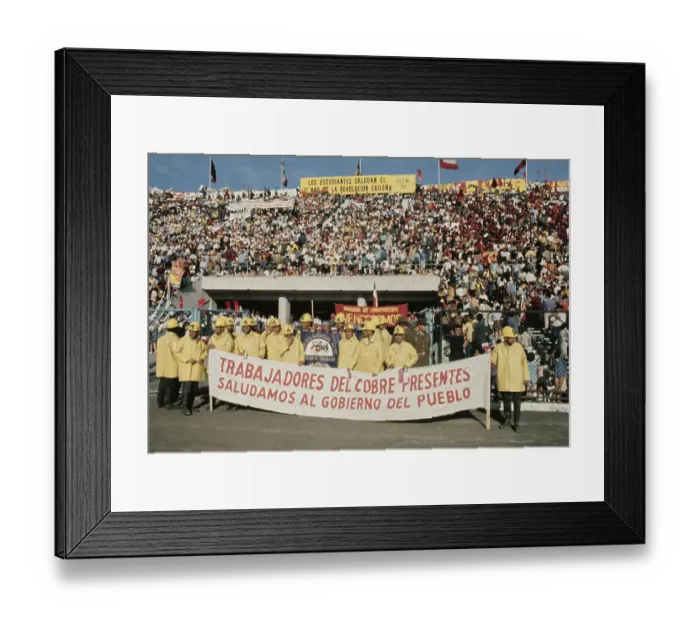 Framed Print : First Anniversary Of Salvador Allende's Presidency