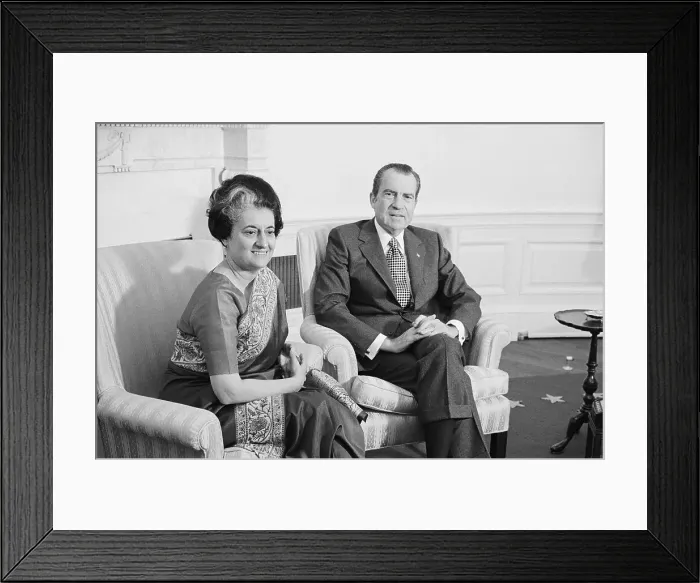 Framed Print : Richard Nixon And Indira Gandhi Framed Print : Richard Nixon And Indira Gandhi