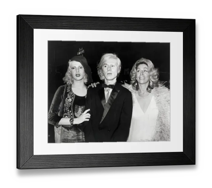 Framed Print : Candy Darling, Andy Warhol and Sylvia Miles Framed Print : Candy Darling, Andy Warhol and Sylvia Miles