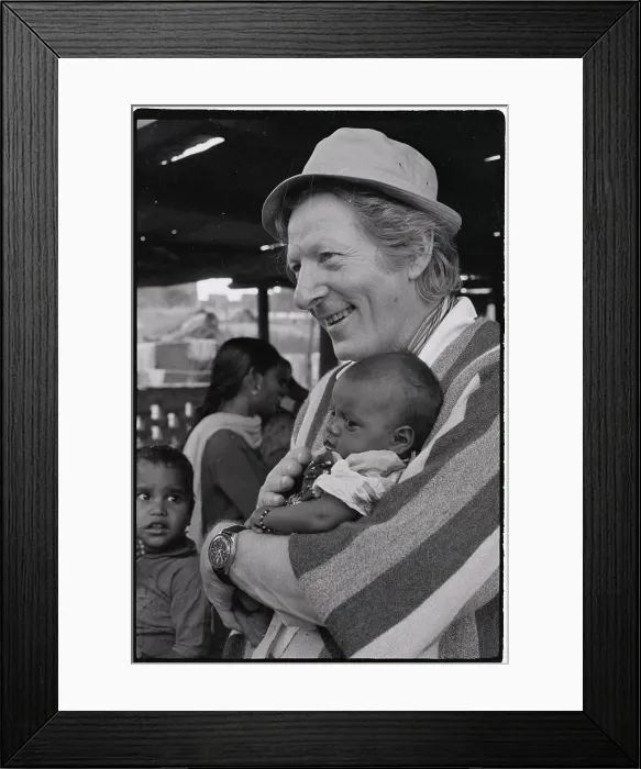 Framed Print : Actor Danny Kaye Holds An Indian Child Framed Print : Actor Danny Kaye Holds An Indian Child