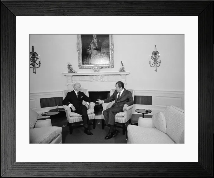 Framed Print : Nixon and Australia's William McMahon