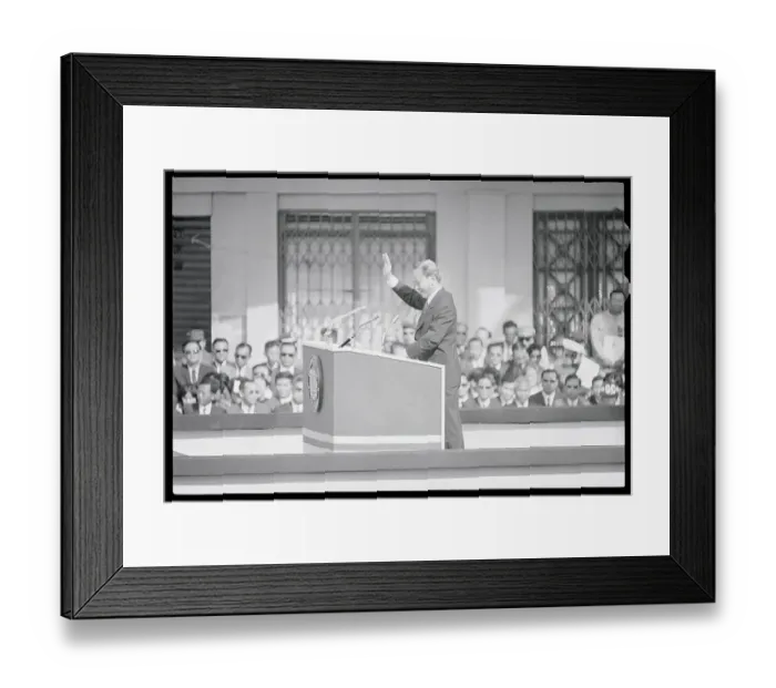 Framed Print : President Nguyen Van Thieu Swearing In
