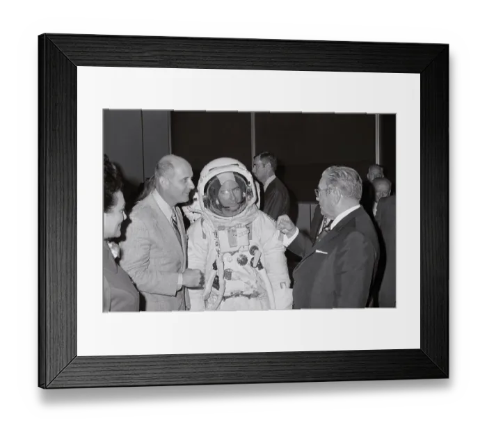 Framed Print : Josip Broz Tito with Space Travel Experts