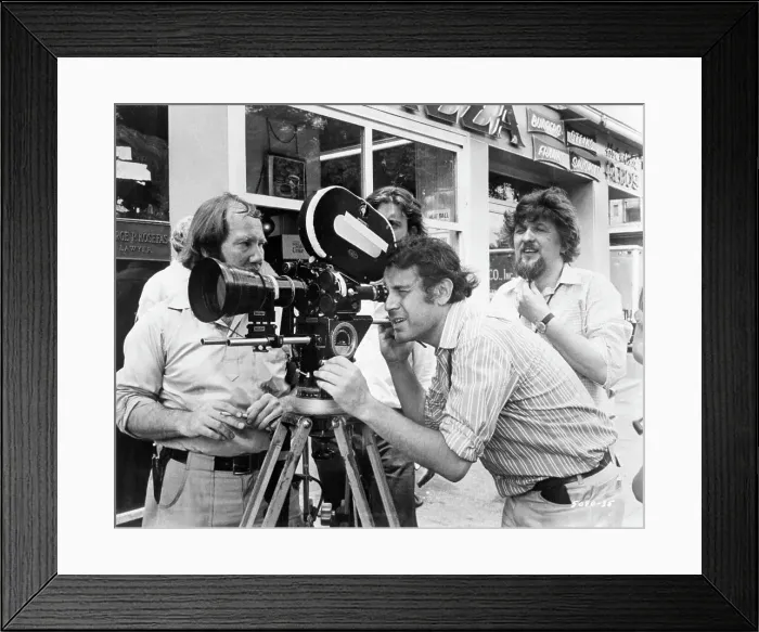 Framed Print : Director Milos Forman Looking into Movie Camera Framed Print : Director Milos Forman Looking into Movie Camera