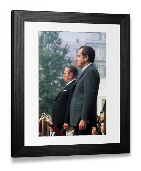 Framed Print : Prsident Nixon and Tito Framed Print : Prsident Nixon and Tito