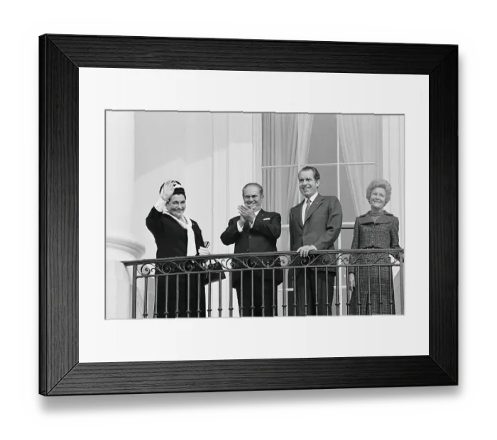 Framed Print : Josip Broz Tito and Wife Visiting Richard and Mrs. Nixon Framed Print : Josip Broz Tito and Wife Visiting Richard and Mrs. Nixon