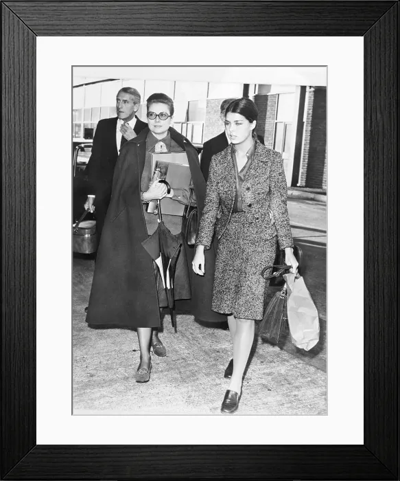 Framed Print : Grace Kelly with Princess Caroline Framed Print : Grace Kelly with Princess Caroline