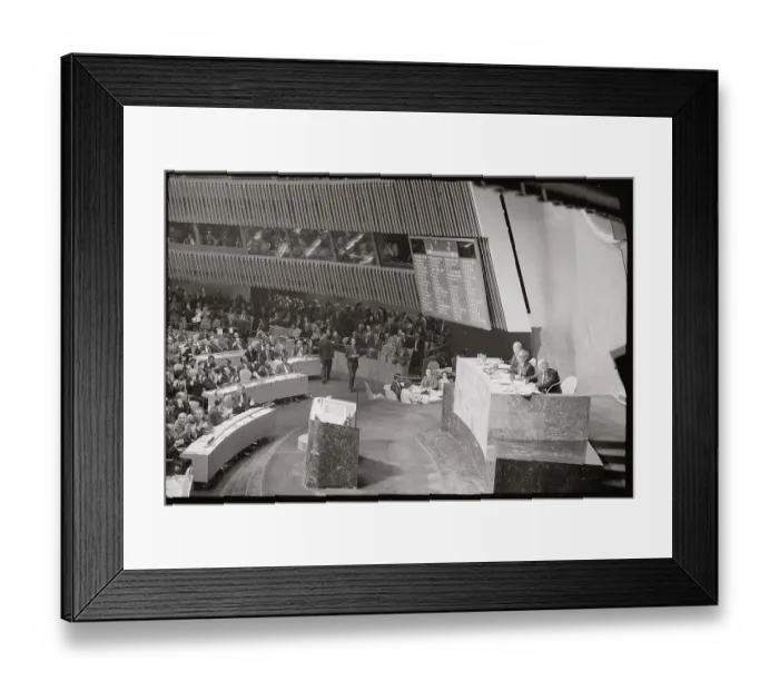 Framed Print : View of United Nations in Session Framed Print : View of United Nations in Session