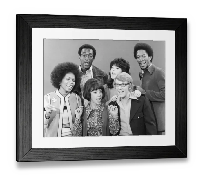 Framed Print : Cast of The Electric Company Framed Print : Cast of The Electric Company