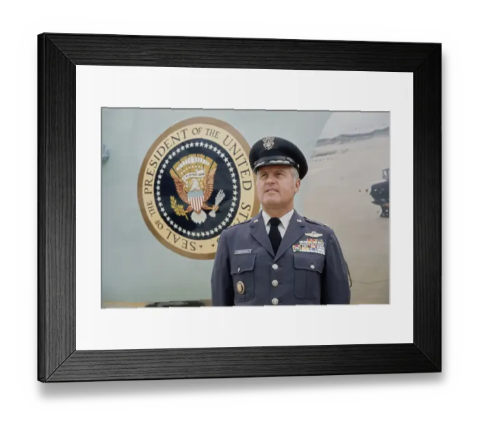 Framed Print : Colonel Ralph Albertazzie, American Air Force One Pilot Framed Print : Colonel Ralph Albertazzie, American Air Force One Pilot