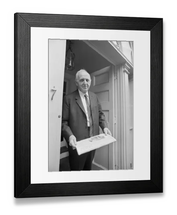Framed Print : Simon Kuznets Standing in a Doorway Framed Print : Simon Kuznets Standing in a Doorway