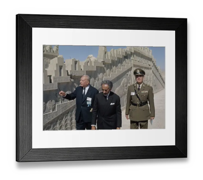 Framed Print : Emperor Haile Selassie of Ethiopia in Persepolis Framed Print : Emperor Haile Selassie of Ethiopia in Persepolis
