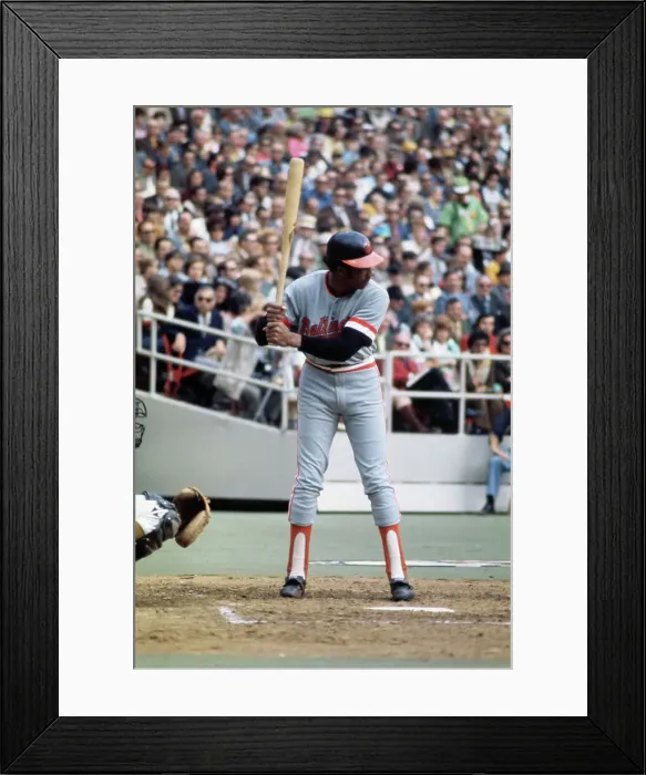 Framed Print : Frank Robinson Batting Framed Print : Frank Robinson Batting