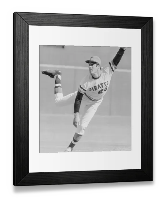 Framed Print : Portrait of Baseball Pitcher Steve Blass in World Series Action Framed Print : Portrait of Baseball Pitcher Steve Blass in World Series Action