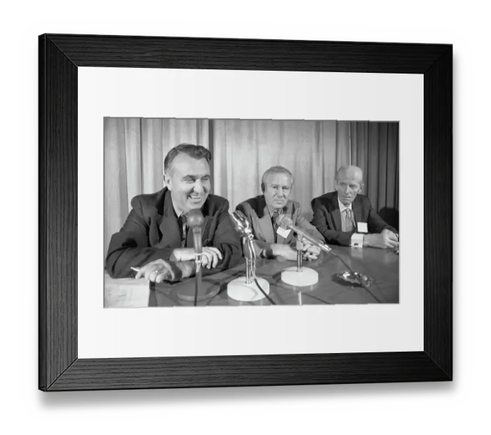 Framed Print : Midwest Saints Co-owners in a Press Conference Framed Print : Midwest Saints Co-owners in a Press Conference