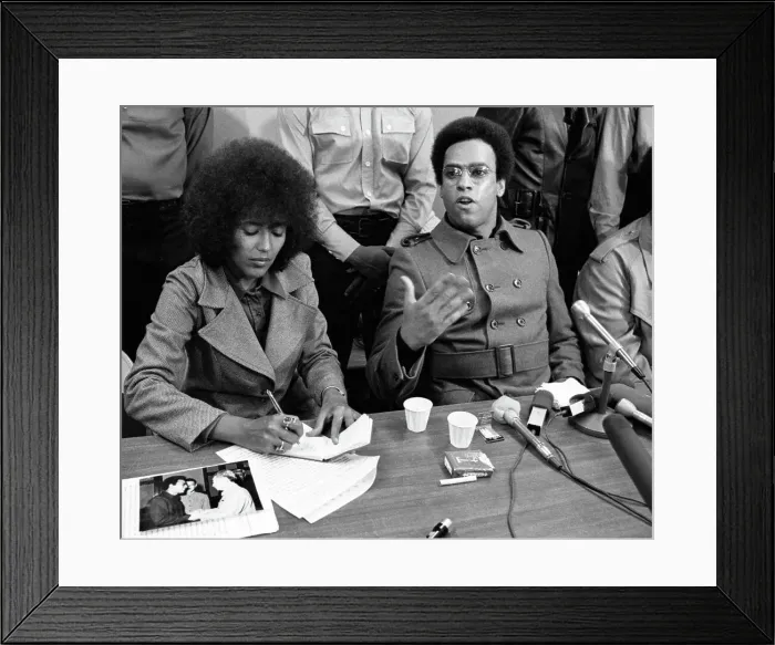 Framed Print : Huey P. Newton Holds Press Conference Framed Print : Huey P. Newton Holds Press Conference