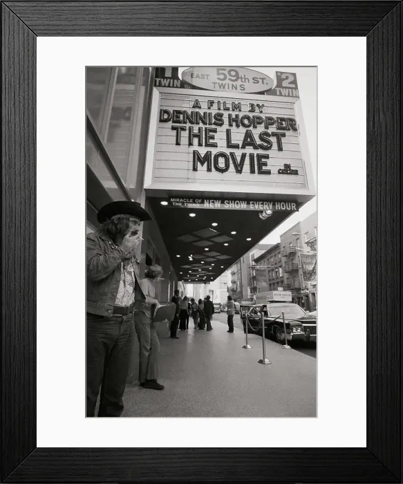 Framed Print : Dennis Hopper at Theater Opening The Last Movie Framed Print : Dennis Hopper at Theater Opening The Last Movie