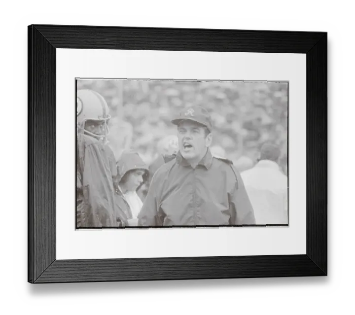 Framed Print : Coach George Allen Yelling from the Sidelines Framed Print : Coach George Allen Yelling from the Sidelines