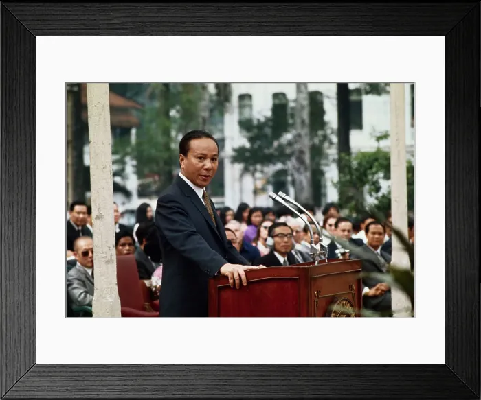 Framed Print : President Nguyen Van Thieu Speaking Framed Print : President Nguyen Van Thieu Speaking