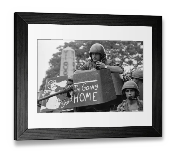 Framed Print : Tank Crew's Sign