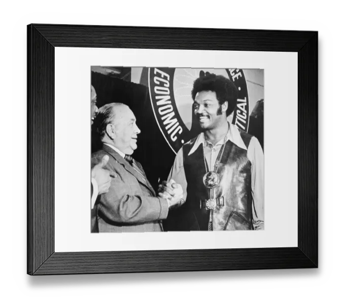 Framed Print : Jesse Jackson and Mayor Richard Daley Framed Print : Jesse Jackson and Mayor Richard Daley
