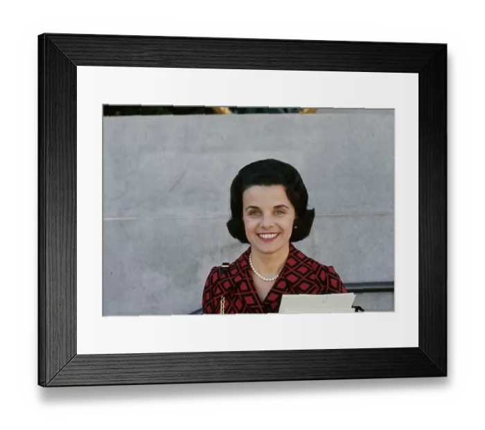 Framed Print : Dianne Feinstein, American Politician Framed Print : Dianne Feinstein, American Politician