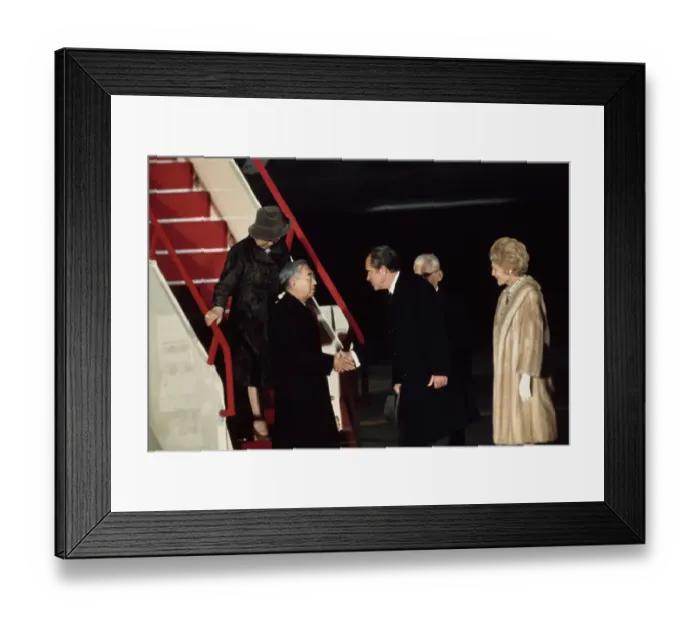 Framed Print : Hirohito & Kojun On Tour, 1971 Framed Print : Hirohito & Kojun On Tour, 1971