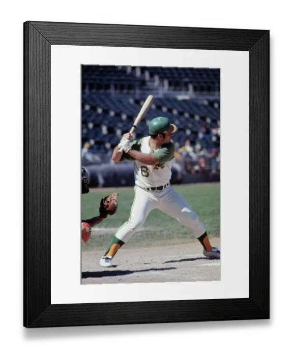 Framed Print : Sal Bando Batting Framed Print : Sal Bando Batting