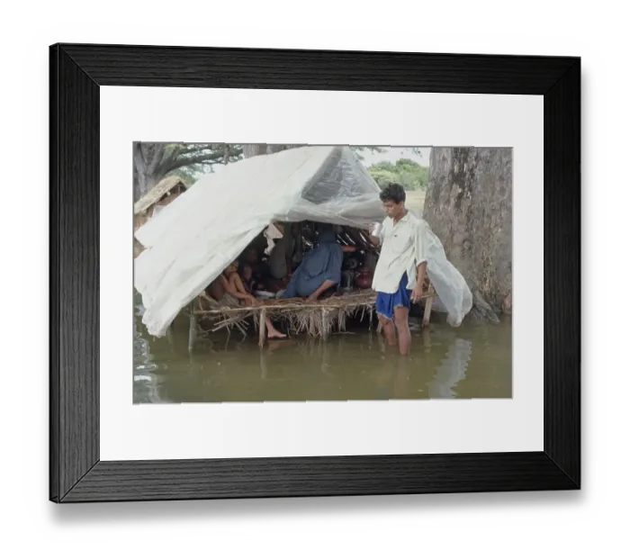 Framed Print : Flood in Calcutta Framed Print : Flood in Calcutta