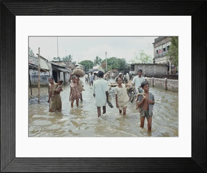 Framed Print : Flood in Calcutta Framed Print : Flood in Calcutta