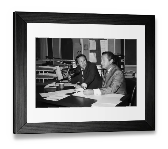 Framed Print : Herb Klein (R), John Gambling On Wor