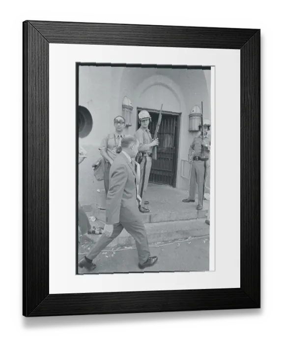 Framed Print : Vincent R. Mancusi at Attica Prison Framed Print : Vincent R. Mancusi at Attica Prison