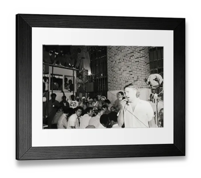 Framed Print : William Kunstler Addressing Prison Inmates Framed Print : William Kunstler Addressing Prison Inmates