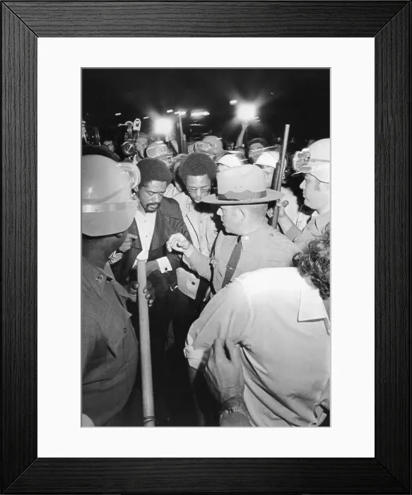 Framed Print : Bobbie Seale Visits Attica State Correctional Facility Framed Print : Bobbie Seale Visits Attica State Correctional Facility
