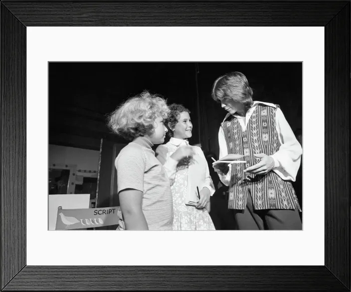 Framed Print : David Cassidy Signing Autographs Framed Print : David Cassidy Signing Autographs