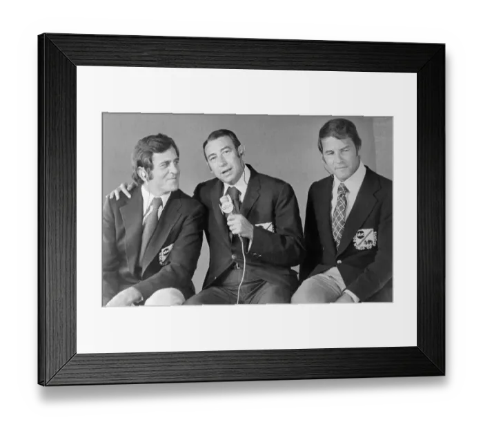 Framed Print : Howard Cosell and ABC Sportscasters Framed Print : Howard Cosell and ABC Sportscasters