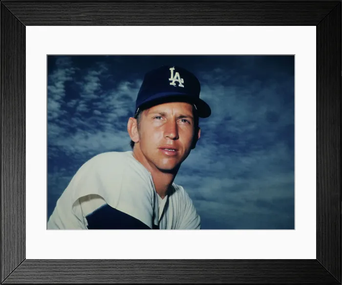 Framed Print : Don Sutton Posing in Uniform