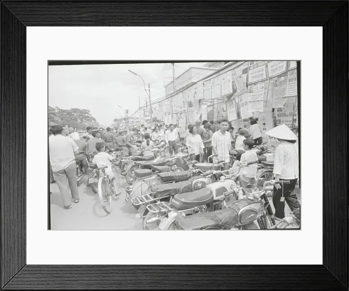 Framed Print : Motorcyles in Saigon