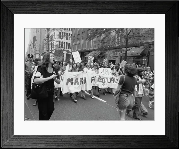 Framed Print : March For Equality, 1971 Framed Print : March For Equality, 1971
