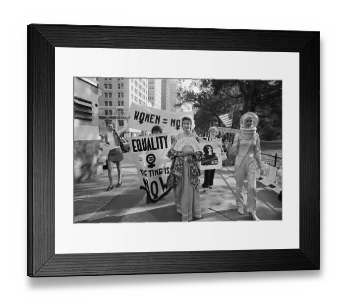 Framed Print : Marching for Women's Equality Framed Print : Marching for Women's Equality