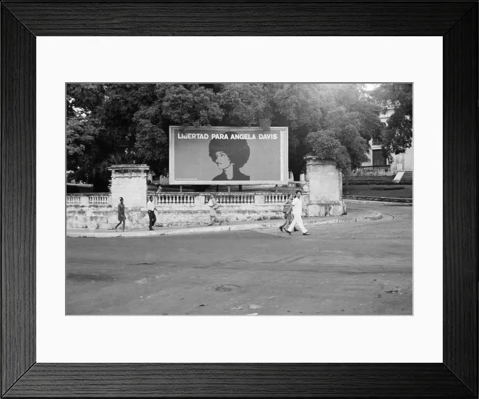Framed Print : Free Angela Davis Billboard In Havana Framed Print : Free Angela Davis Billboard In Havana