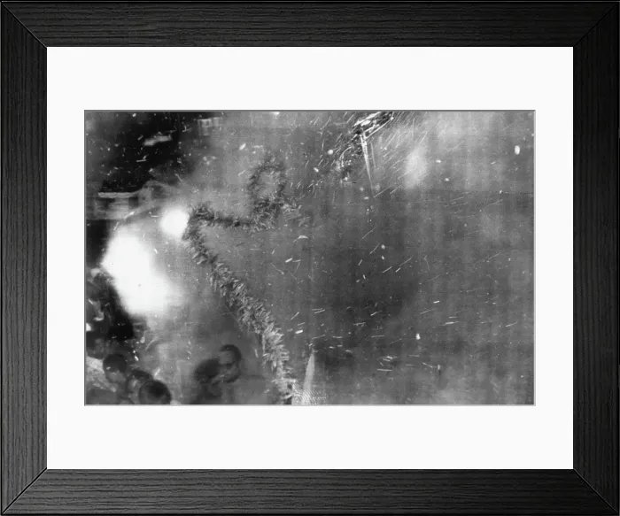 Framed Print : Grenade Explosion Caught On Film Framed Print : Grenade Explosion Caught On Film